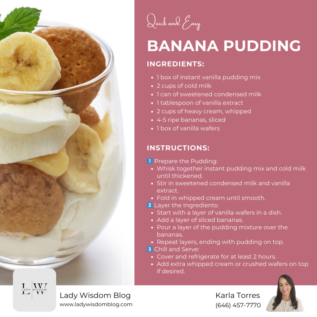 Quick and Easy Banana Pudding Recipe