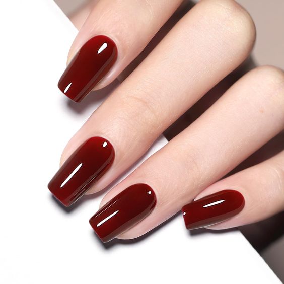 Cranberry Red Nail Colors