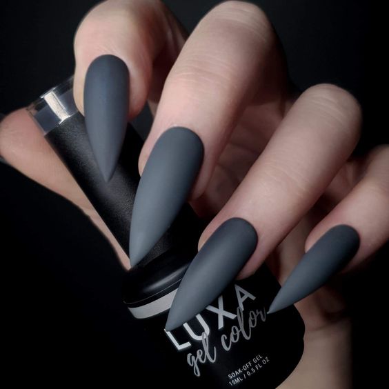 Charcoal Gray nail colors