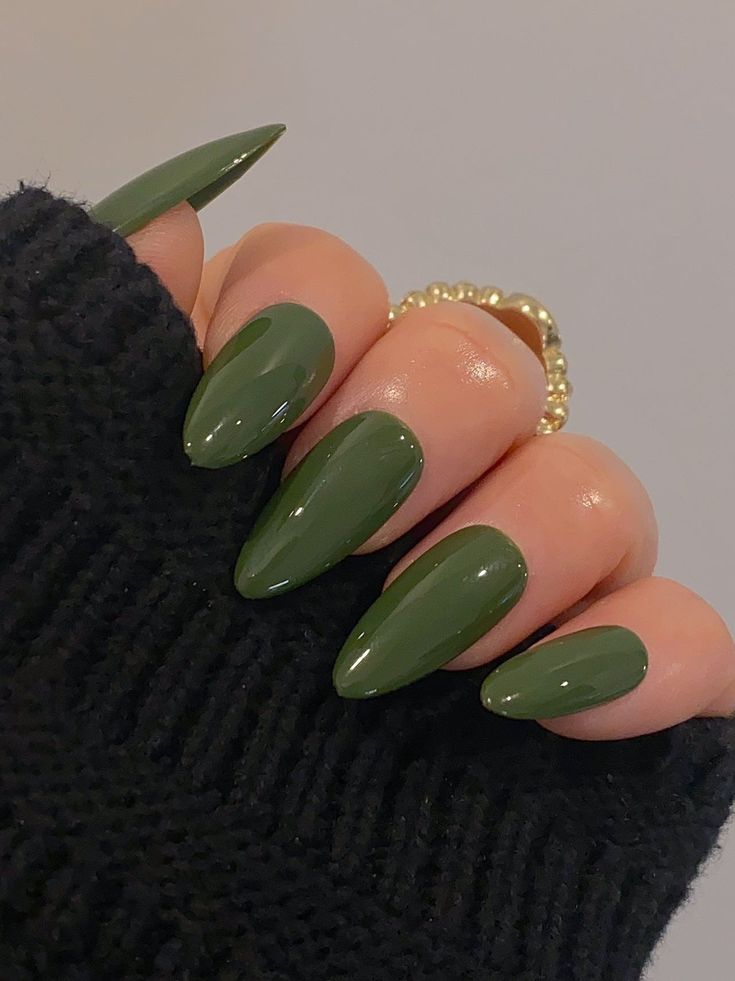 Olive Green Nail Colors