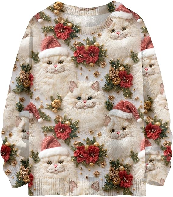 Oversized Plus-Size Christmas Sweaters for Women