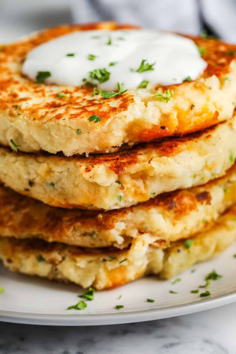 Loaded Mashed Potato Pancakes